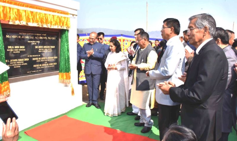 Foundation Stone for Manipur Judicial Academy laid