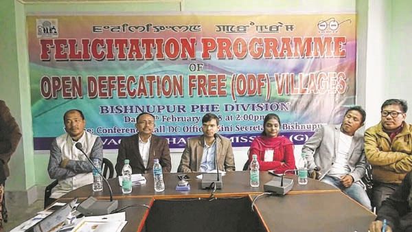 30 villages in Bishnupur district declared 'Open Defecation Free'