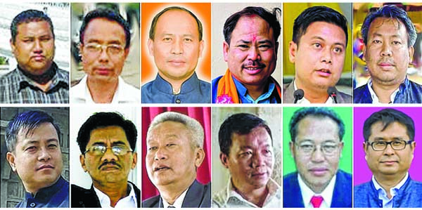 12 Parliamentary Secretaries by the coalition Government led by N Biren