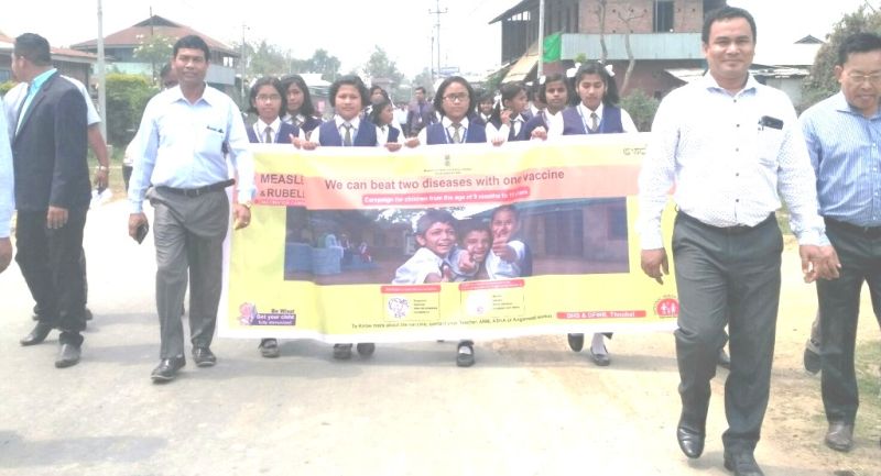 Measles Rubella (MR) Vaccination Campaign Launched at Thoubal