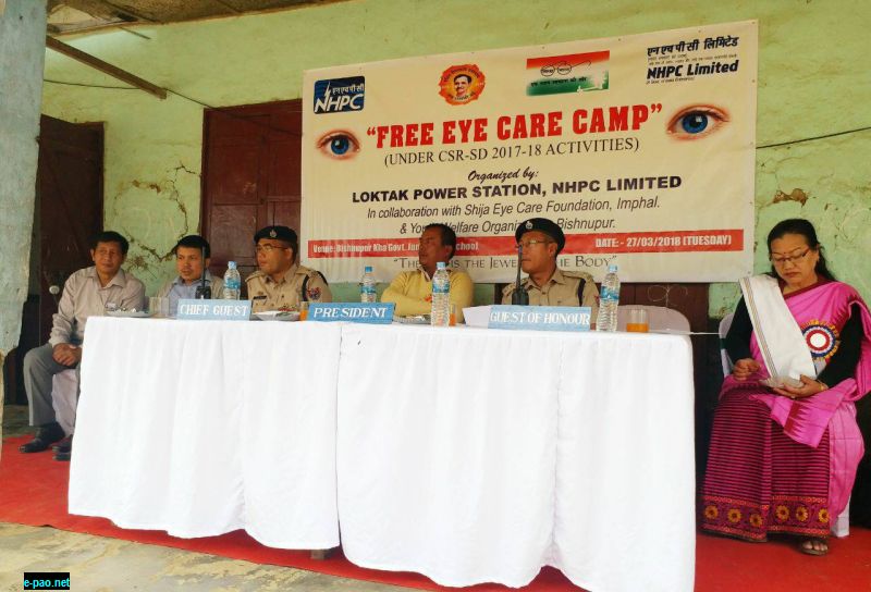 Free eye care camp  at Bishnupur