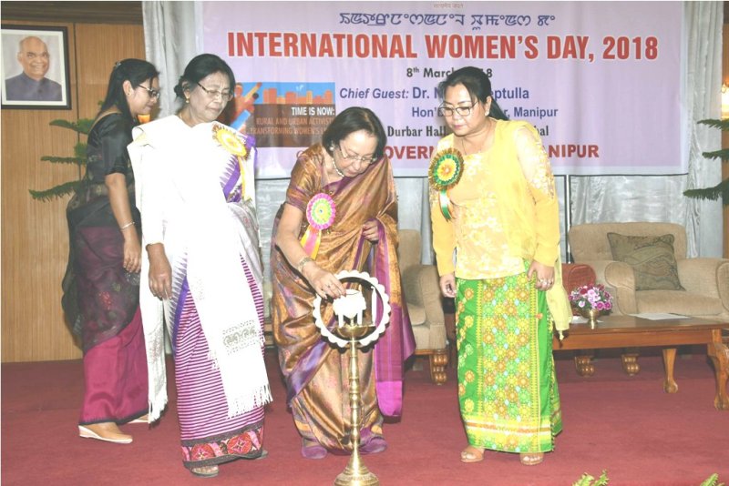 Governor Dr Najma Heptulla hails Manipuri women on International Women's Day