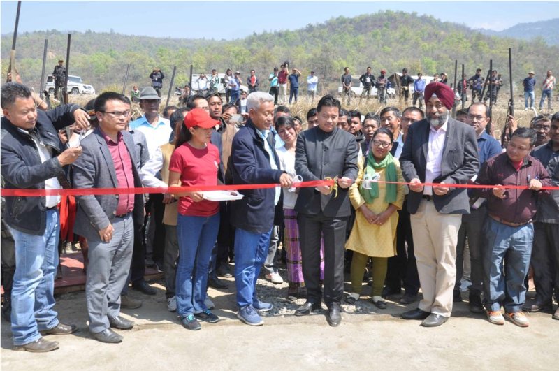 Minister Biswajit inaugurates Bridges in Ukhrul district