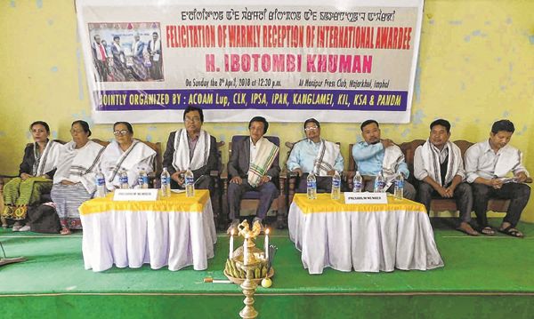 reception function for social activist H Ibotombi Khuman