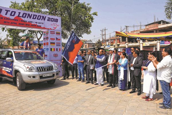 CM flags off 'Road to London 2018' rally