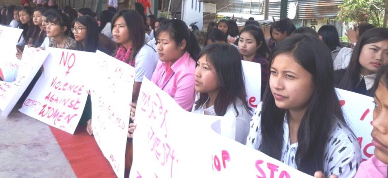 AMSU Women Wing stages protest against crime on women; demand harsh punishment to rapist