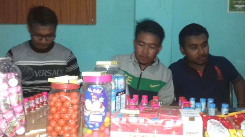 MSF volunteers seized health hazard package snacks from 11 shops at Paona Keithel