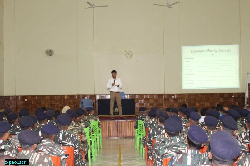 Awareness campaign on cyber security at CRPF, Mongsangei