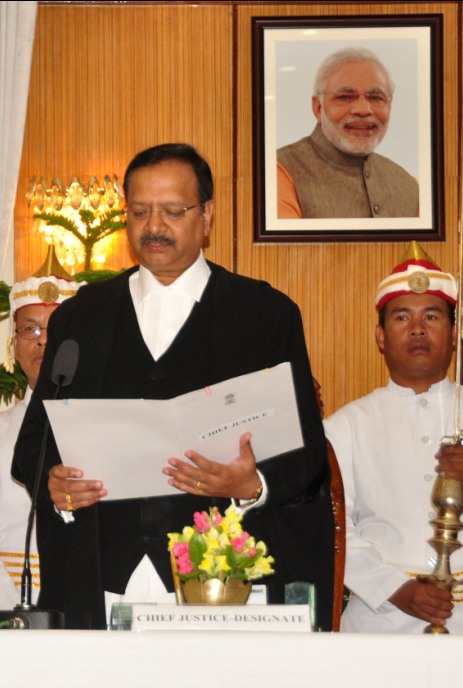 Justice Ramalingam Sudhakar sworn in as the 5th Chief Justice of High Court of Manipur