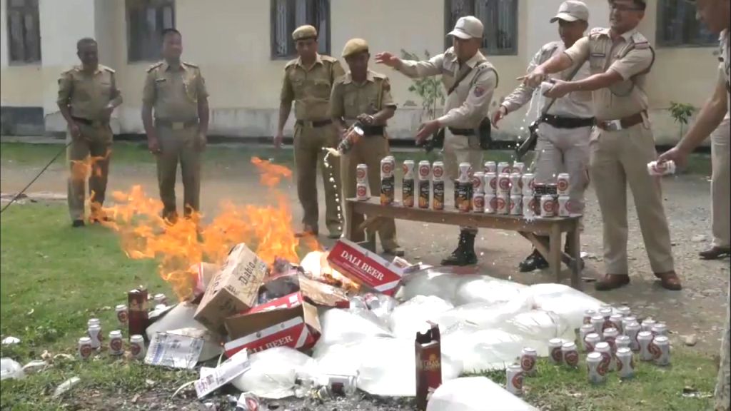 Thoubal Police and Excise Disposed Liquors