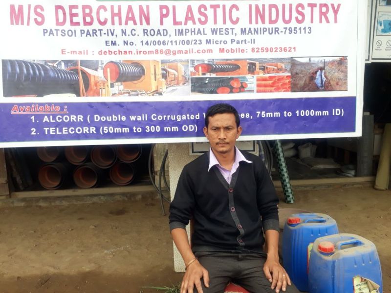 Proprietor of the  M/S Debchand Plastic Industry, Debeshwar Irom