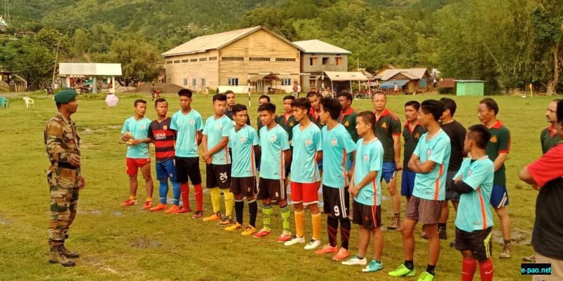 AR friendly football match with Chakpikarong
