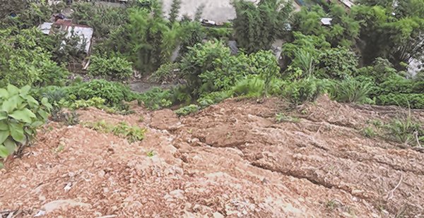 Rain triggers landslides at Senapati