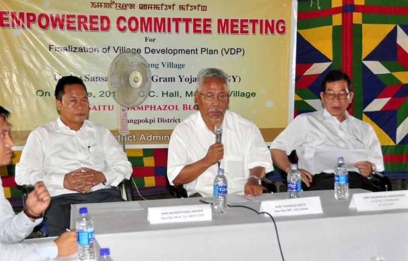 Thangso Baite urges for cooperation in model village