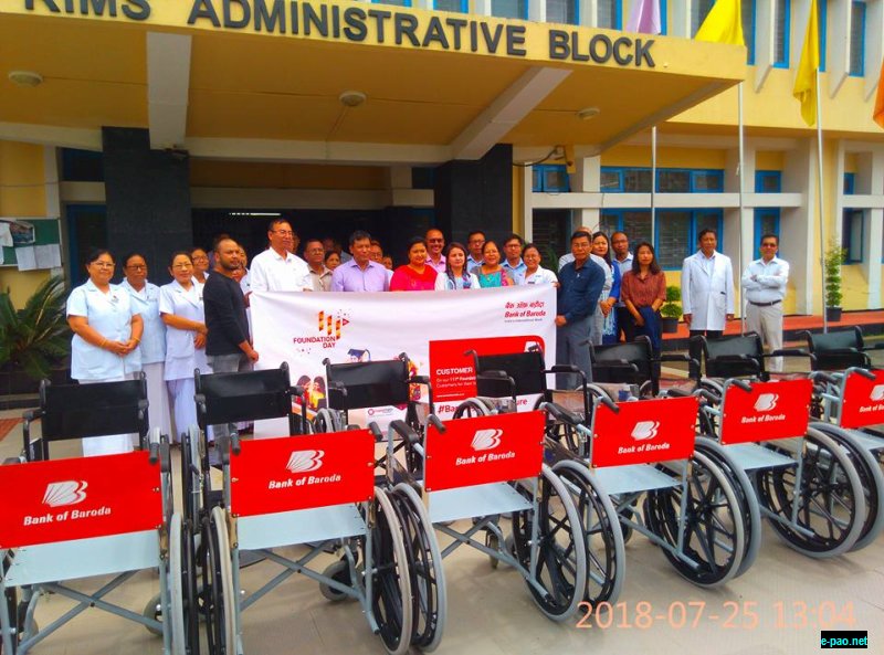 Wheelchairs donated to RIMS