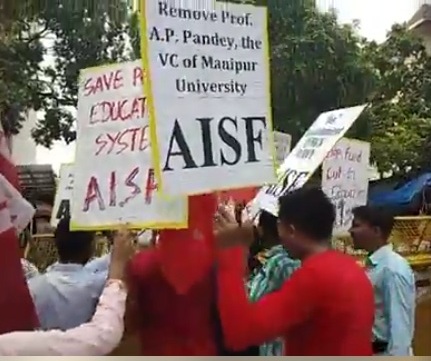 AISF staged rally at Delhi