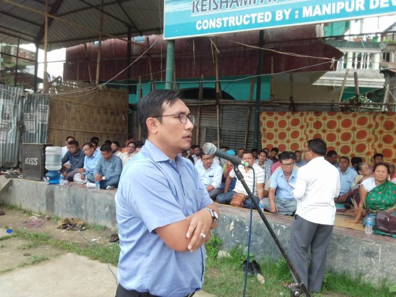 AMUCO, UCM, CCSK stage protest demonstration against extension of Article 371 (A) to Manipur