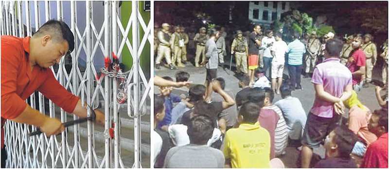 Police personnel conduct midnight raid at MU giving new twist to crisis
