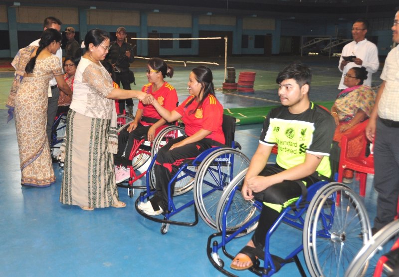 Minister Nemcha Kipgen kicks off 1st Wheelchair Basketball Camp