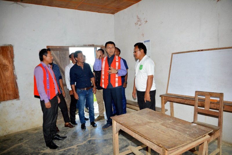 Education Minister inspects schools at Ukhrul