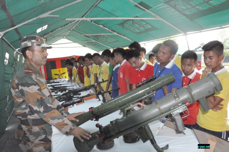 Weapon display on Second Anniversary of Surgical Strike