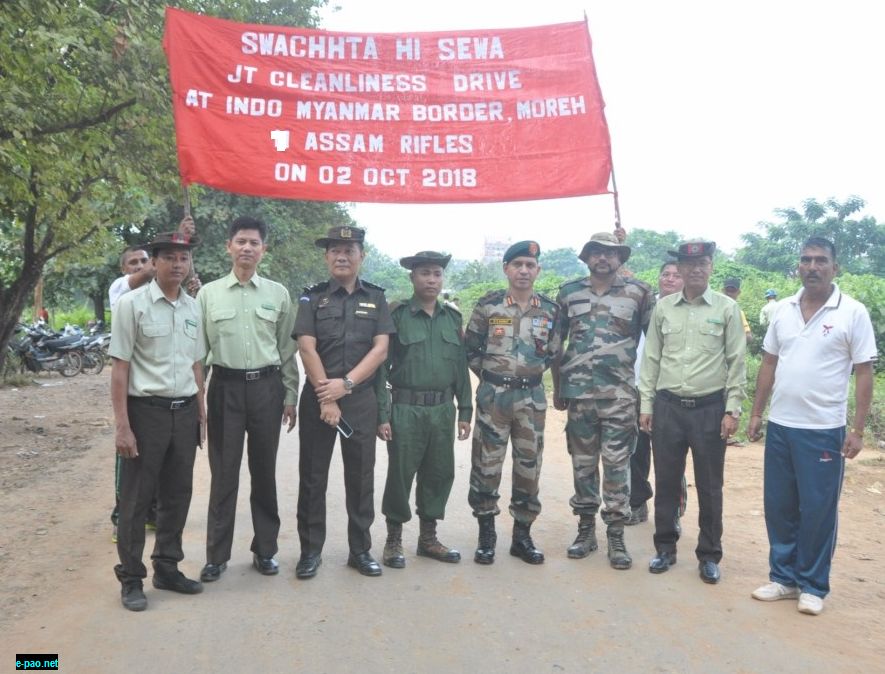 Joint Cleanliness Drive at Indo-mynamar Border 