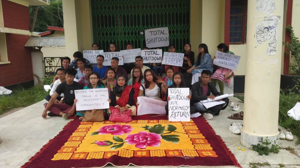 Manipur University once more turns as war field; at least 20 students picked up
