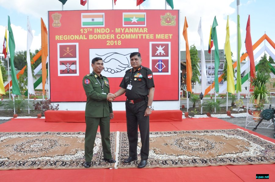 13th Indo-Myanmar Regional Border Committee Meet