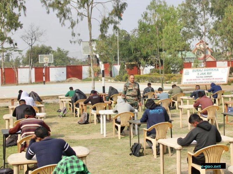 Mock written exam for Army recruitment aspirants