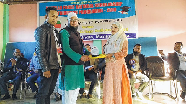 Scholarship distributed to 148 meritorious students by PFI Manipur