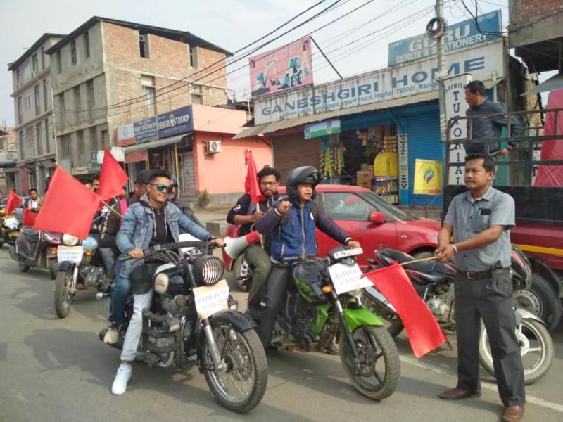 Bike rally against CAB flags off