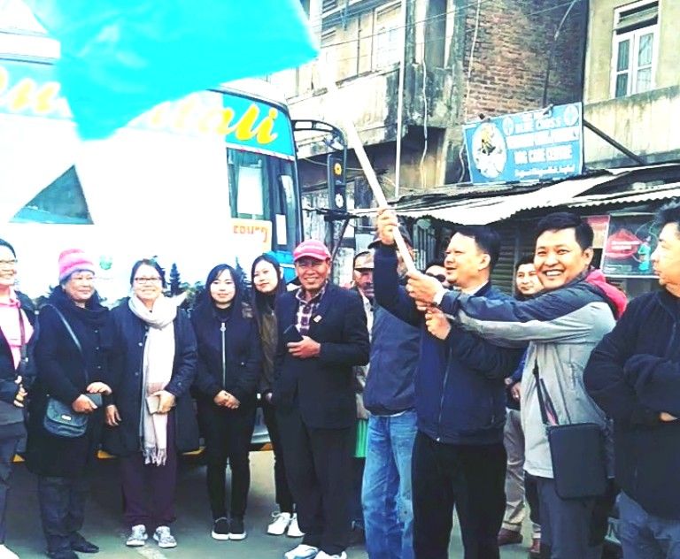 Golf team from Manipur leave Manipur for Mandalay