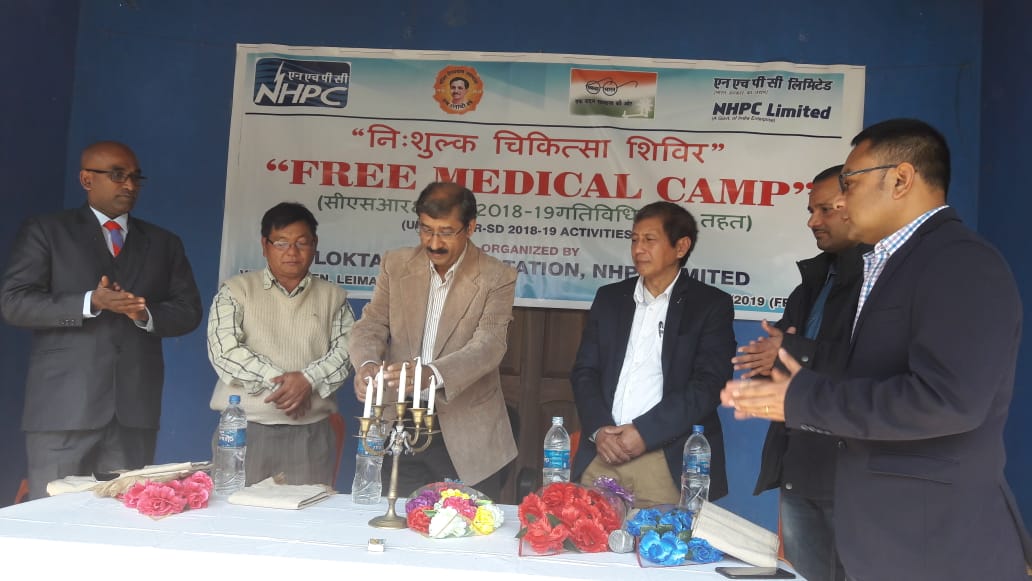 Free medical camp organised by Loktak Power Station