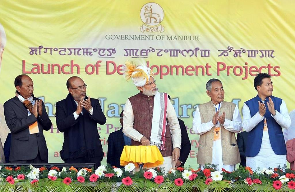 PM inaugurates Integrated Check Post at Moreh, other infrastructure projects at Imphal