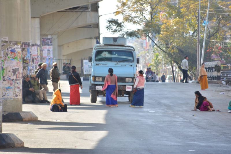Life in Manipur put to a grinding halt due to 24 hours general strike called in protest against CAB
