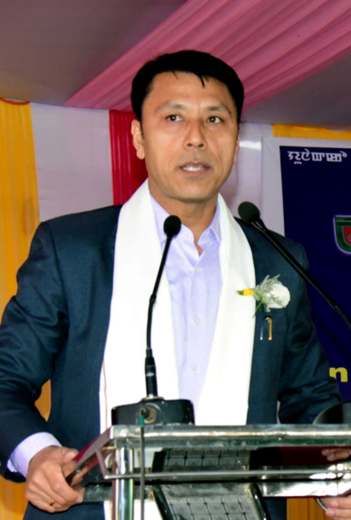 Education Minister Thokchom Radheshyam