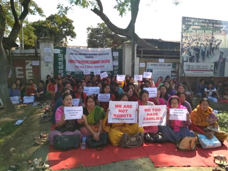 SSA and RMSA teachers stage protest