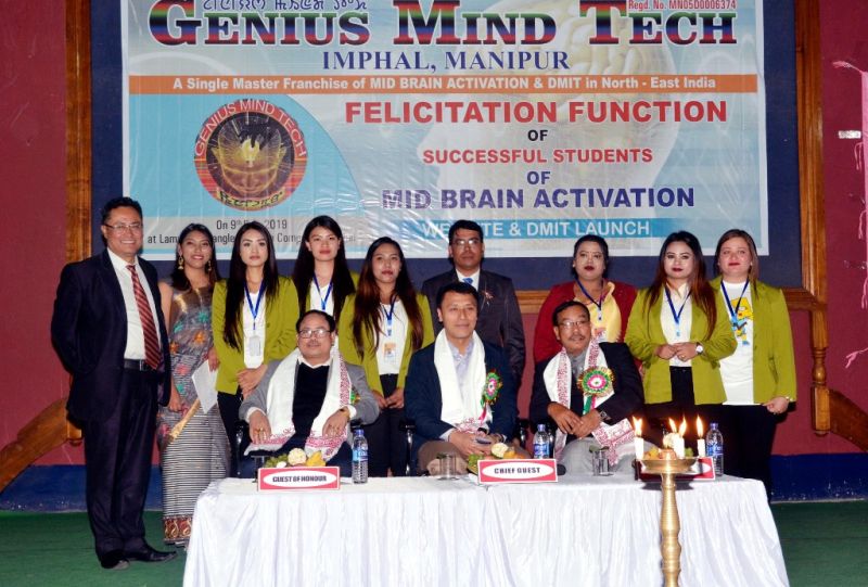 Th Radheshyam (Education  Minister) at the Felicitation Function of Mid Brain Activation at Lamyanba Shanglen