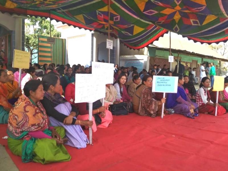 Sit-in-protest staged against planting of IED