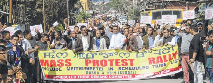 Thousands rally for ST status to Meitei/Meetei community