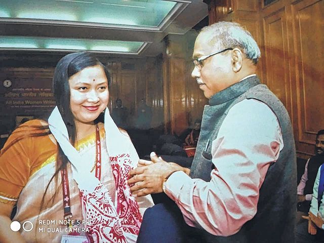 Manipuri writer Konjengbam Sarita Devi from Tripura