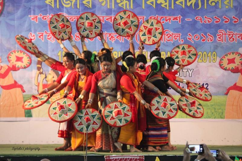 Rongali Bihu celebrated at Rajiv Gandhi University