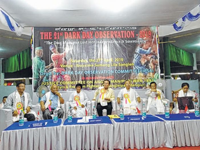 Colonization of Manipur re-visited on Dark Day
