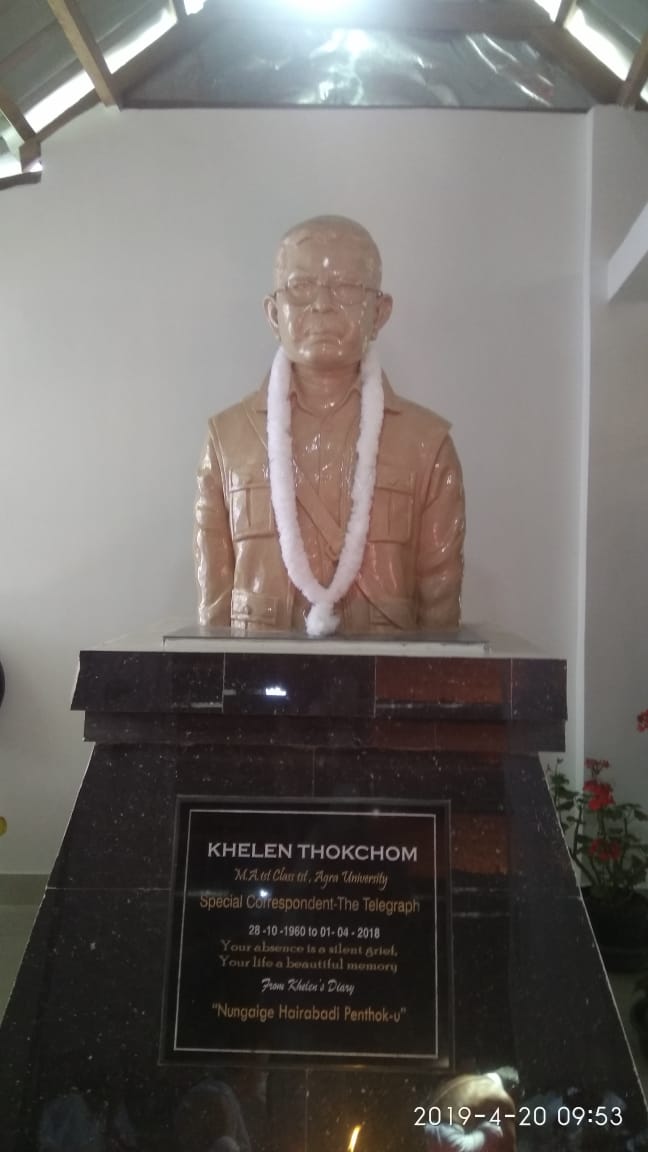 Statue of Khelen Thokchom unveiled