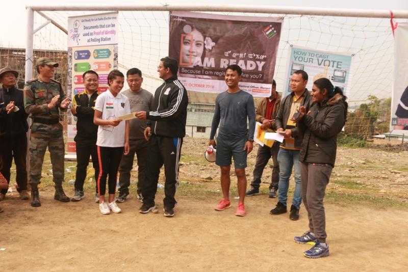 Half marathon and quiz for SVEEP campaign in Kangpokpi