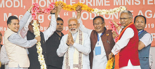 Modi hardsells Act East Policy, improved situation in NE