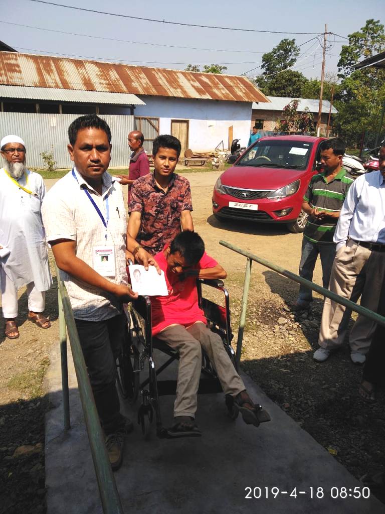 People with Disabilities (PWDs) at polling station