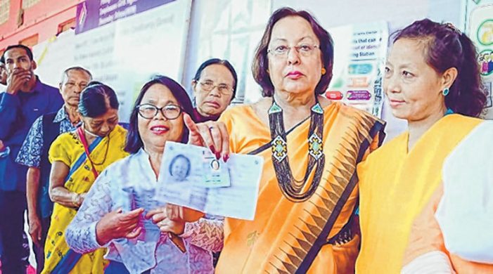 Najma exercises ballot rights in Manipur