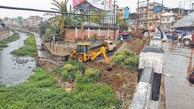 Nambul river project work begins