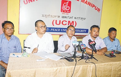 UCM sets 72 hrs deadline to Delhi, Imphal to state stand